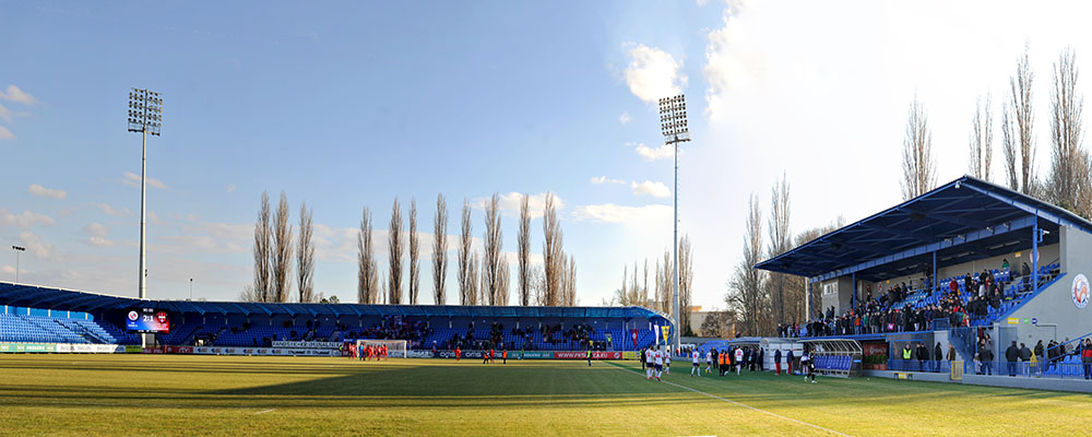 FK Senica - Zlate Vion Moravce 2:1 (0:0), Fußball, Fortuna Liga, Slowakei, 01.03.2014,  Senica, Stadion Senica, 1728 Zuschauer