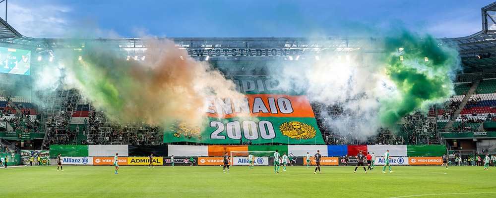 Fußball, UEFA testmatch, Österreich, Rapid Wien - Venezia FC. Football, Bundesliga UEFA, Rapid Wien - Venedig, Italia, Italien
