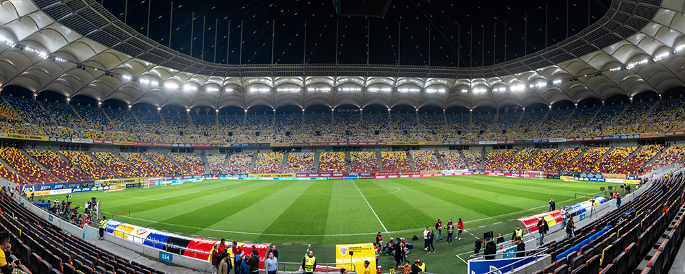 Fotos Fußball, Fußball, UEFA WM-Qualifikation, Bukarest, Arena Nationala, Romania, Rumänien Oesterreich, 12.10,2025, Bucharest, Bukarest