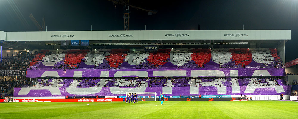 Fußball, Conference League, Austria Wien - Sporting Braga, Play Off, UEFA, Generali Arena, Soccer , Franz-Horr-Stadion, Sportpictures, 27.08.2026